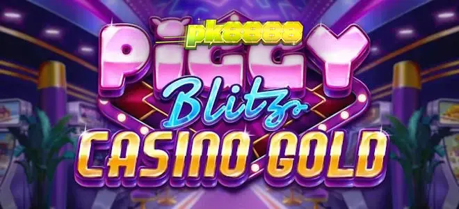 Tampilan visual slot Piggy Blitz Casino Gold dengan tema kasino mewah